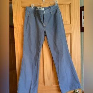 GAP Low Rise Boot Cut Light Blue Corduroy Jeans 10